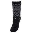 Calcetines forrados Hombre Jacquard Gris