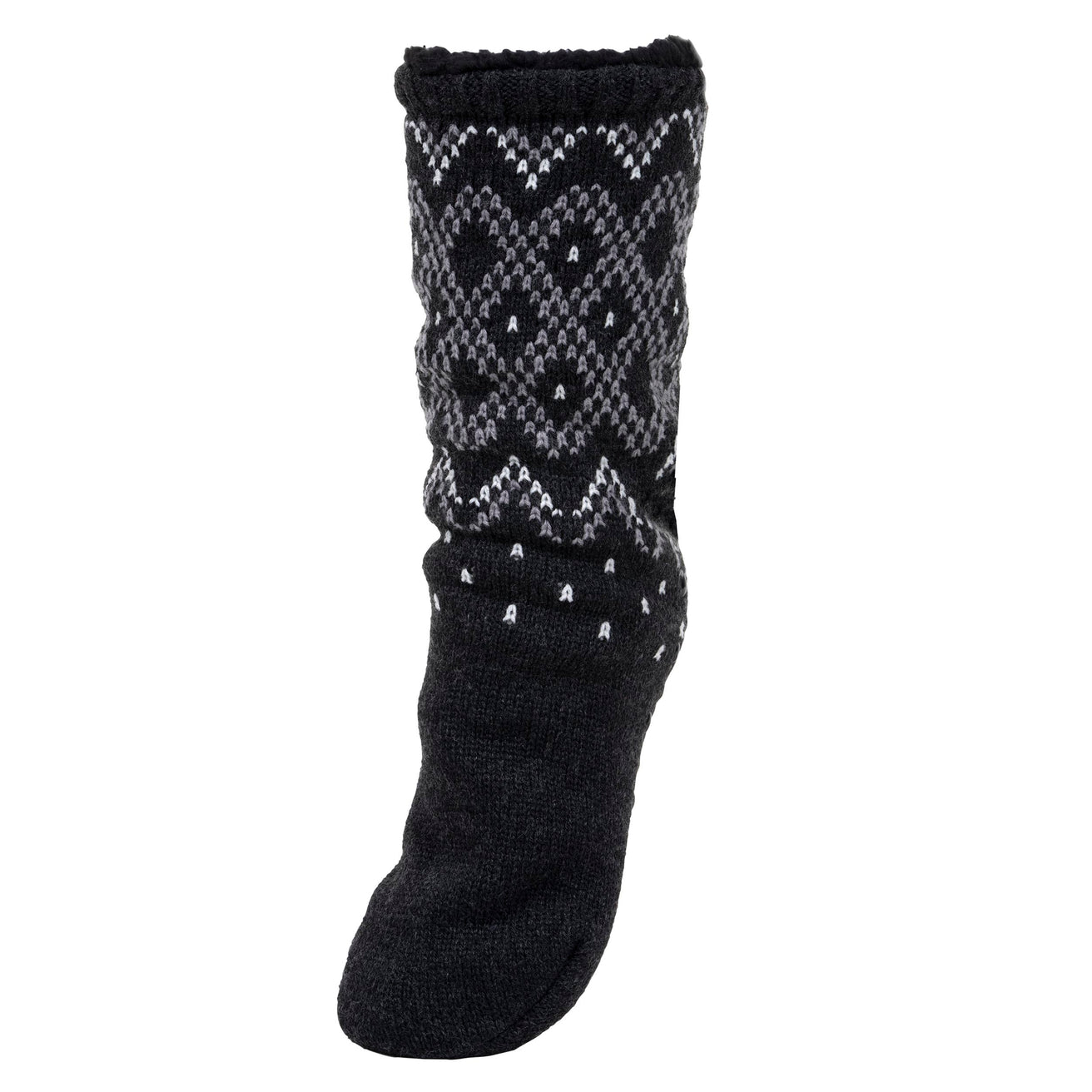 Calcetines forrados Hombre Jacquard Gris