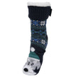 Calcetines forrados Hombre Navidad Perro Marino