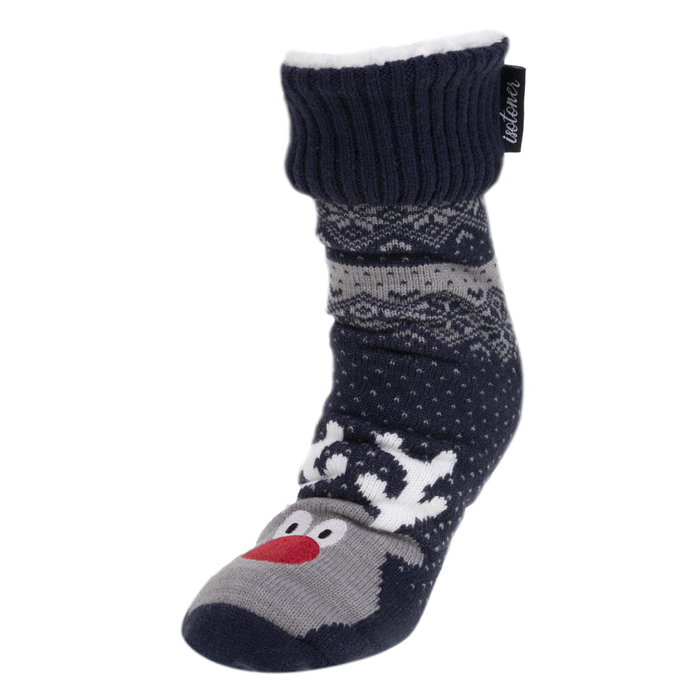 Calcetines forrados Hombre Navideños Azul Marino - Isotoner