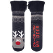 Calcetines forrados Hombre Navideños Azul Marino