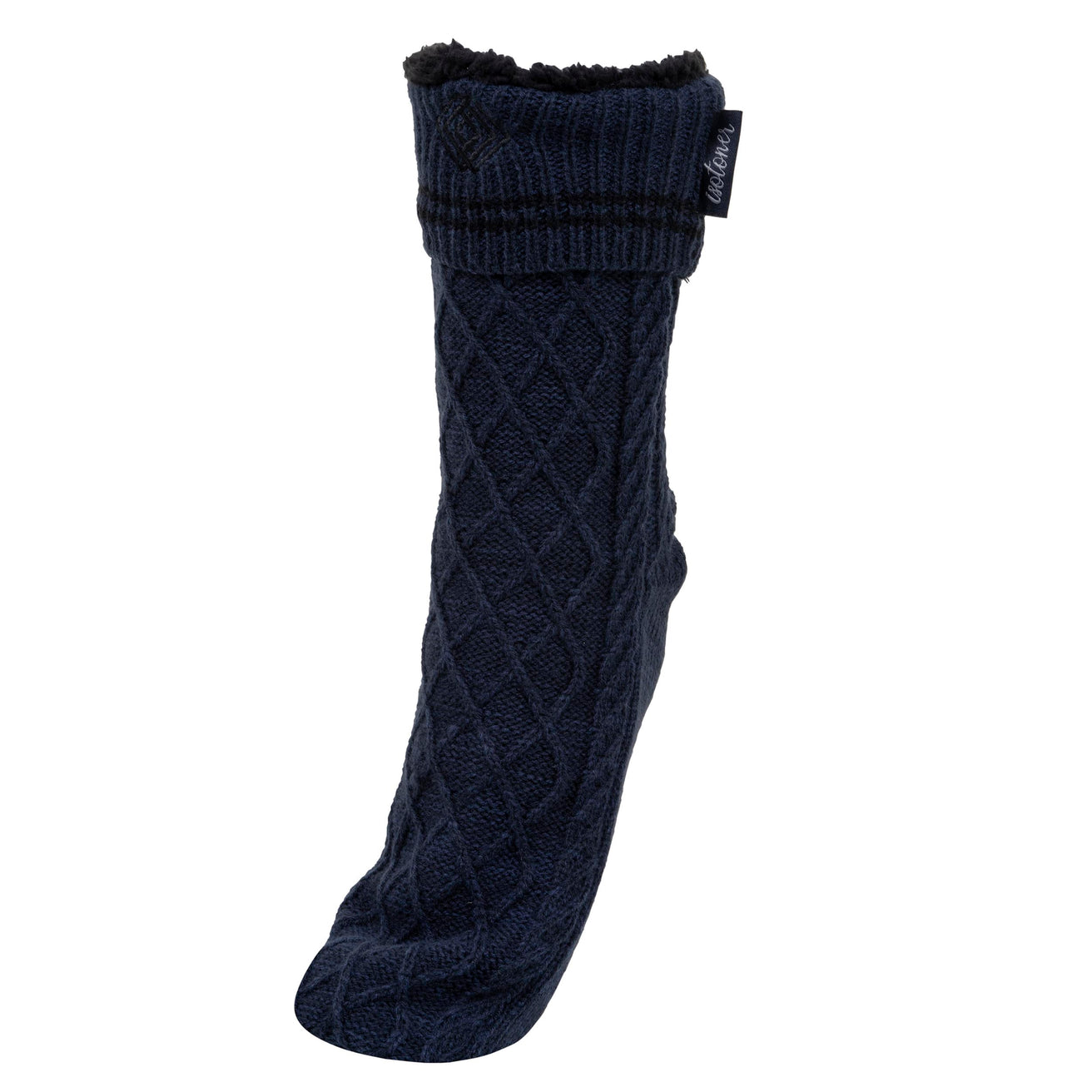 Calcetines forrados Hombre Malla Marino jaspeado