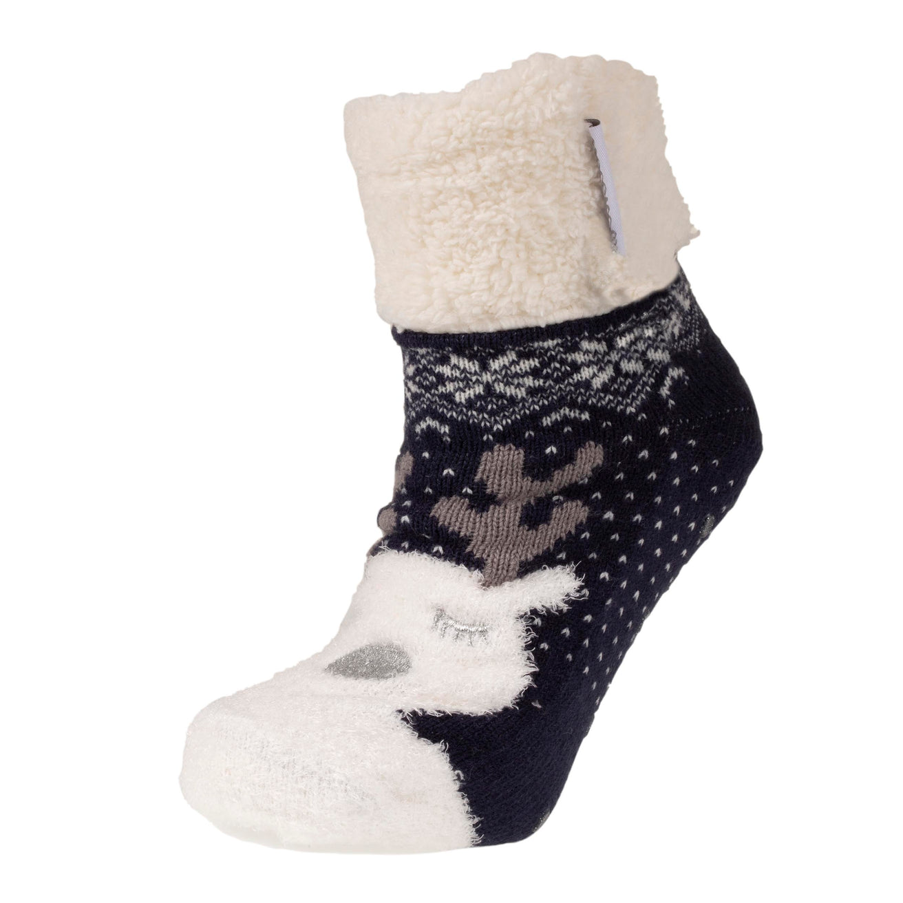 Calcetines forrados Niños Navidad Reno 1/8 años