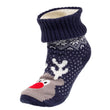 Calcetines forrados Niños Navidad Reno Marino 1/8 años