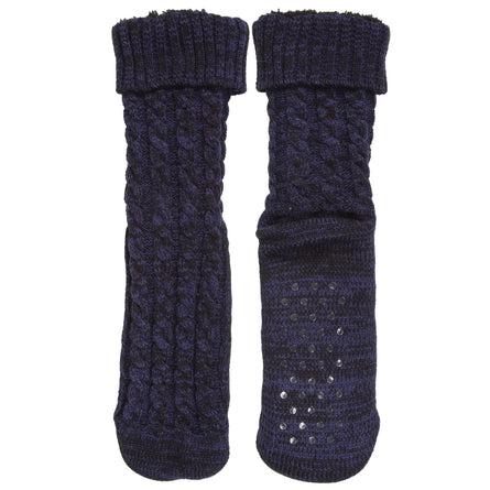 Calcetines forrados Hombre Marino jaspeado - Isotoner
