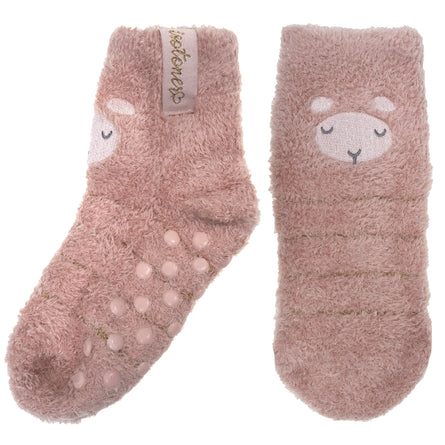 Calcetines de media caña antideslizantes Niña Oveja Blush 5/8 años - Isotoner
