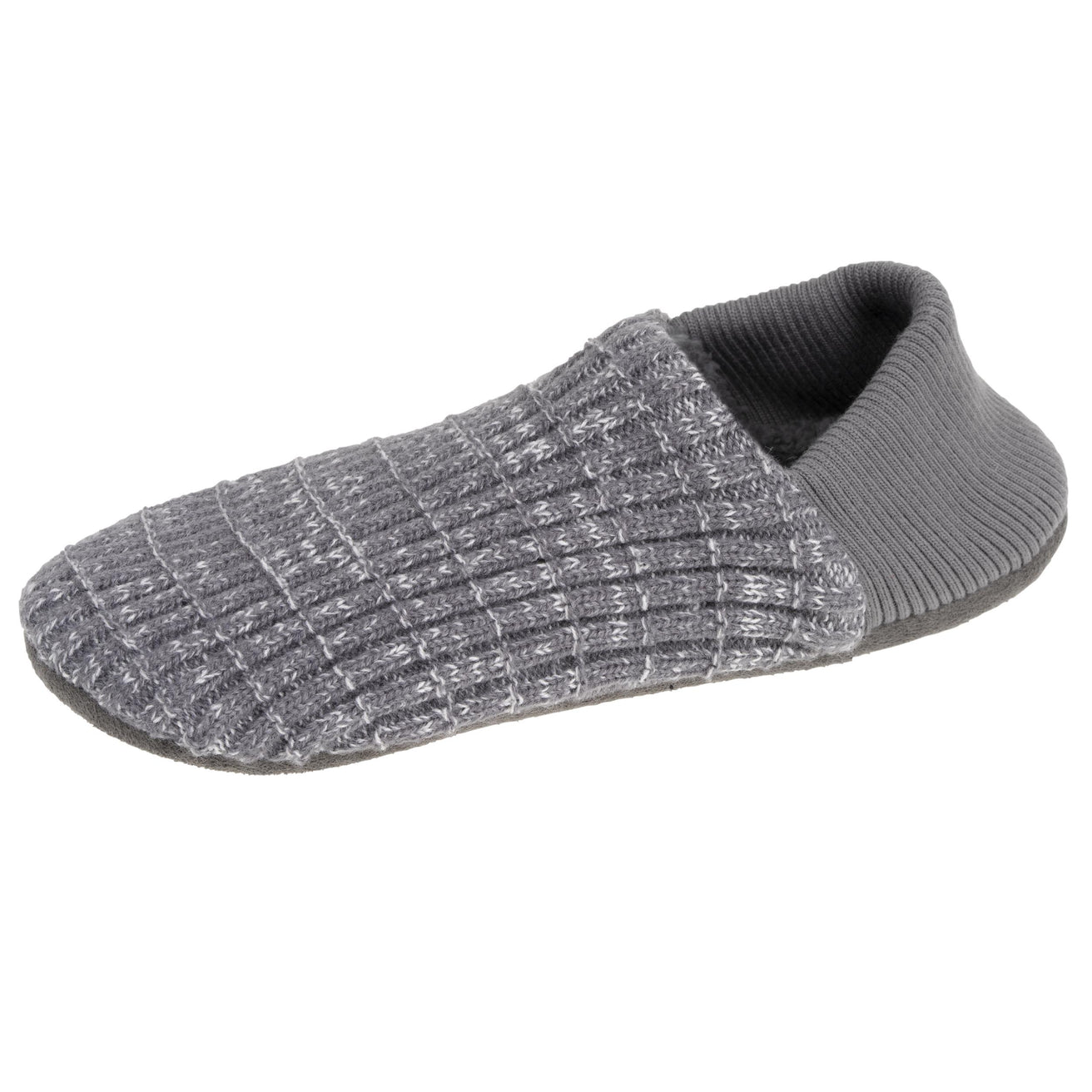 Calcetines-Slippers Hombre Malla Gris jaspeado