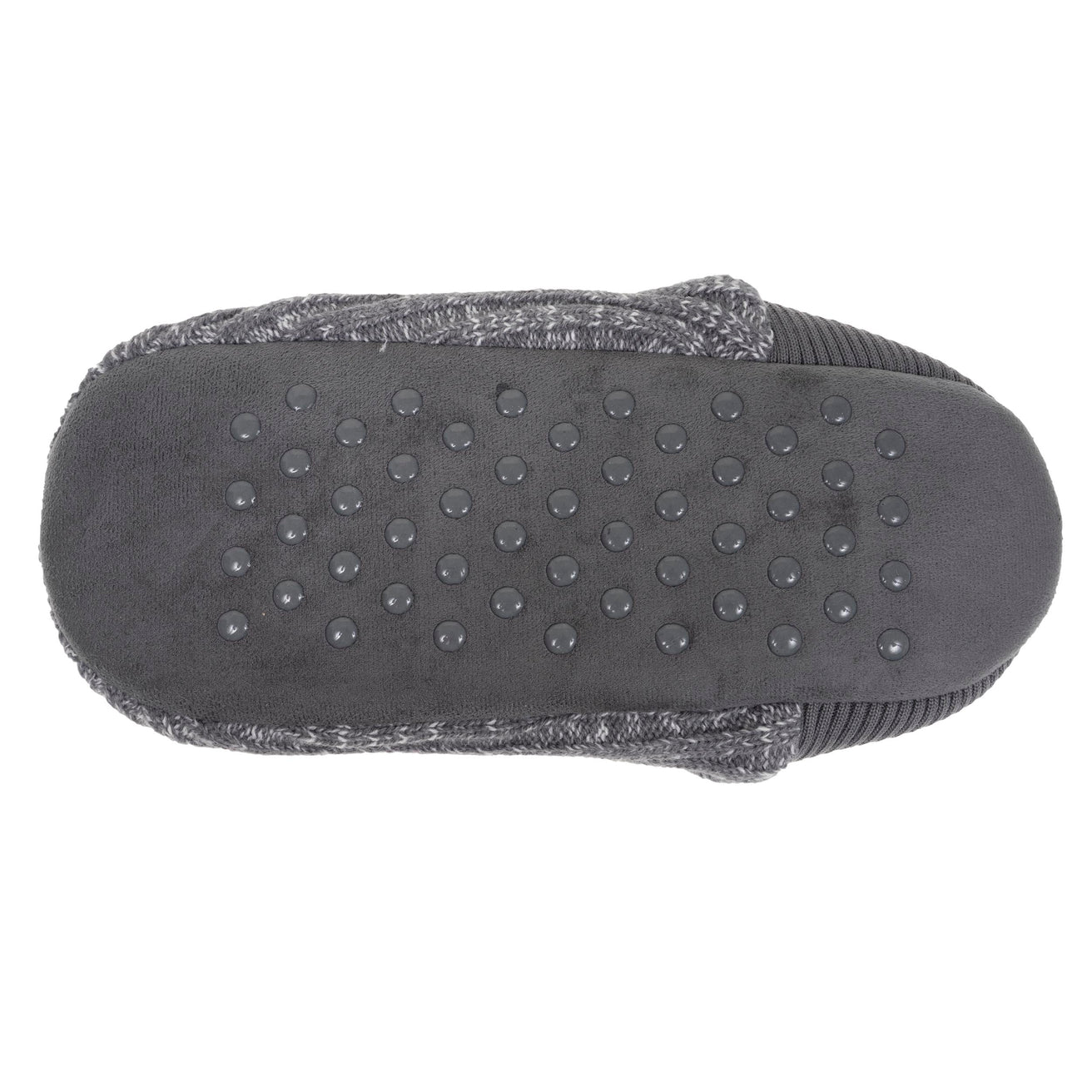 Calcetines-Slippers Hombre Malla Gris jaspeado