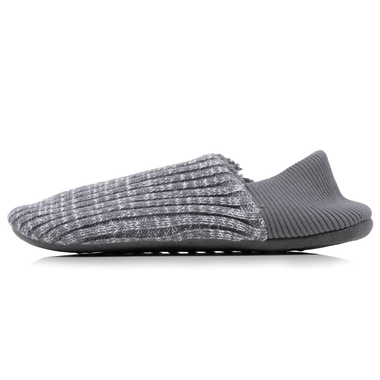 Calcetines-Slippers Hombre Malla Gris jaspeado