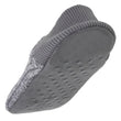 Calcetines-Slippers Hombre Malla Gris jaspeado