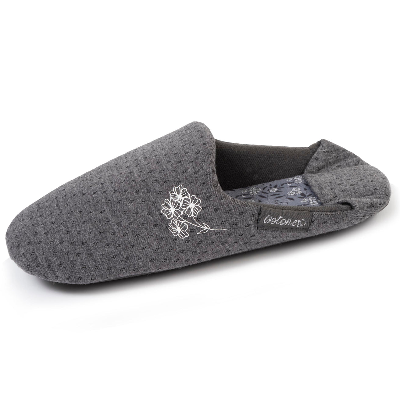 Zapatillas de casa babuchas Mujer jersey Gris jaspeado