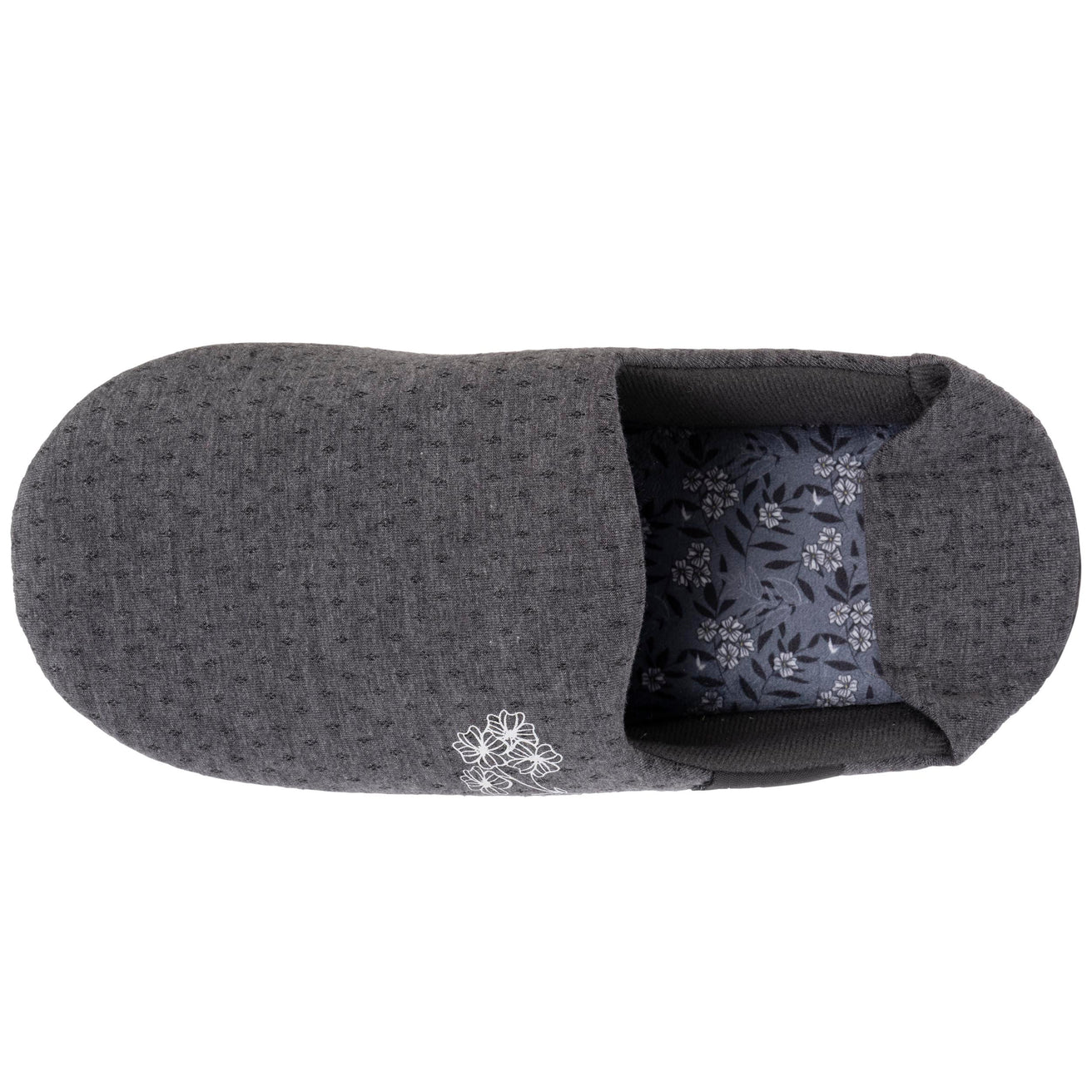 Zapatillas de casa babuchas Mujer jersey Gris jaspeado