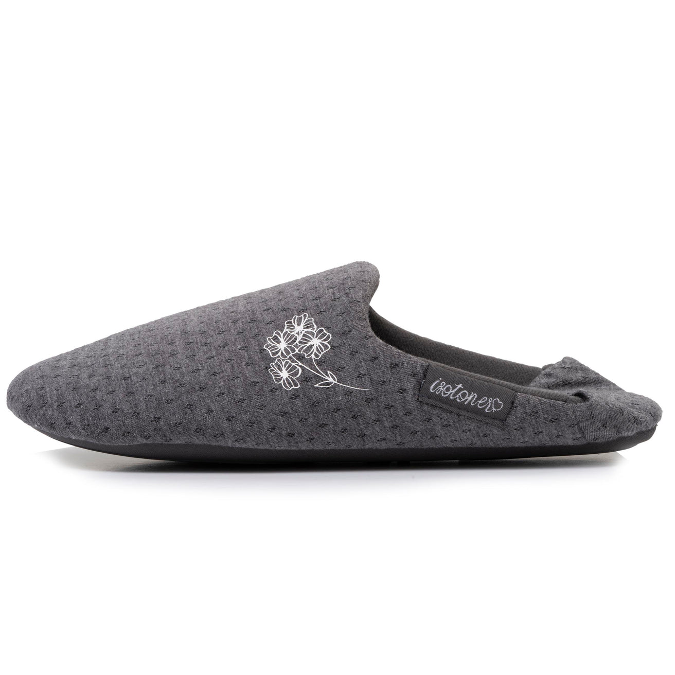 Zapatillas de casa babuchas Mujer jersey Gris jaspeado