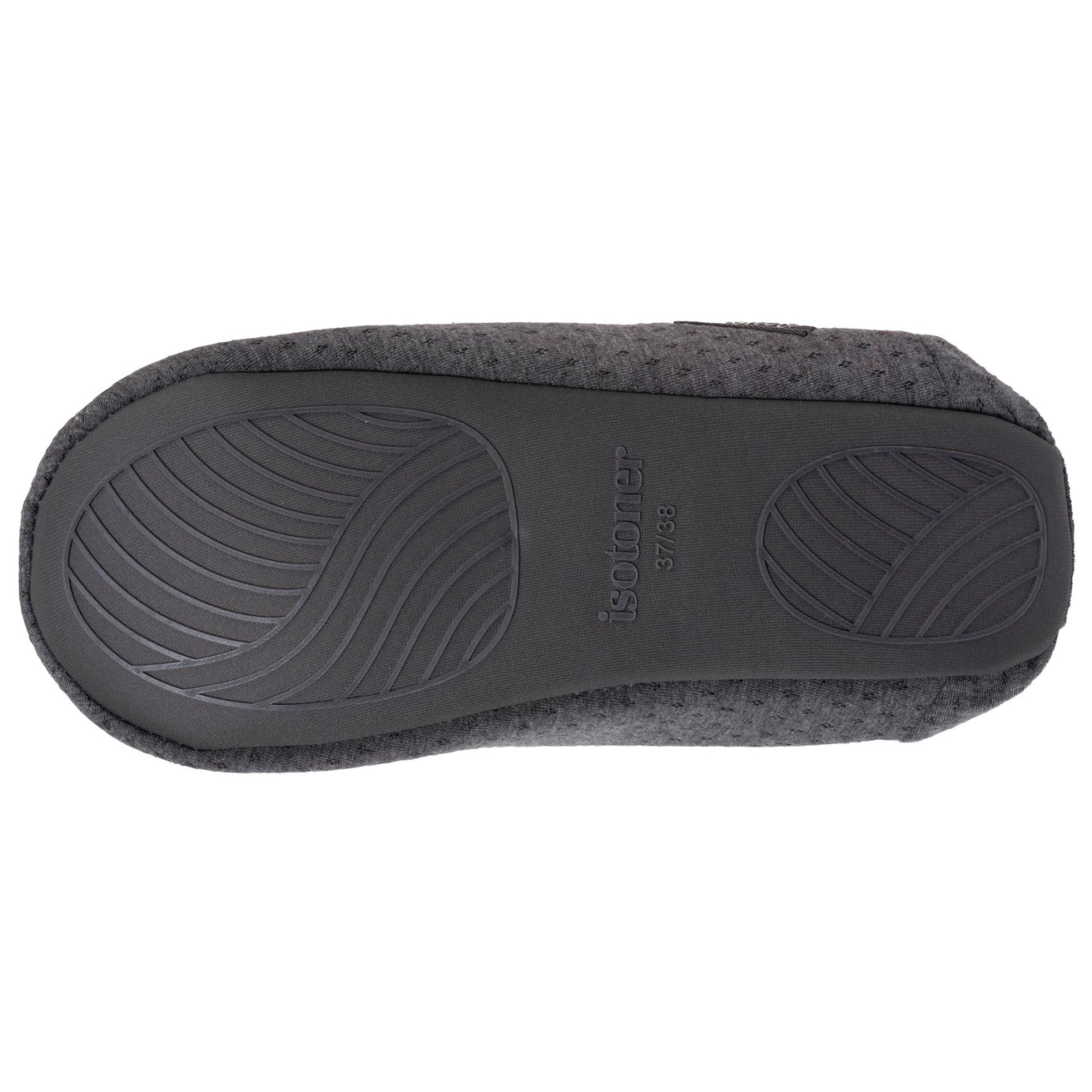 Zapatillas de casa babuchas Mujer jersey Gris jaspeado