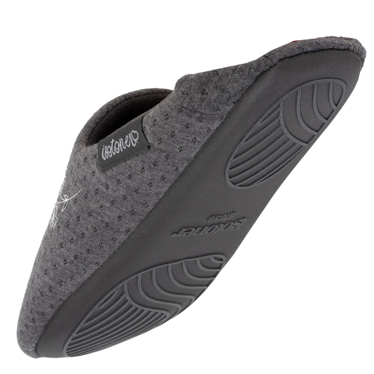 Zapatillas de casa babuchas Mujer jersey Gris jaspeado