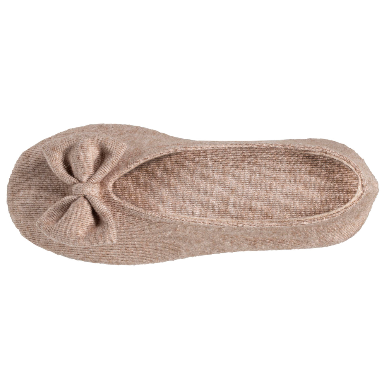 Zapatillas de casa bailarinas Mujer Beige jaspeado