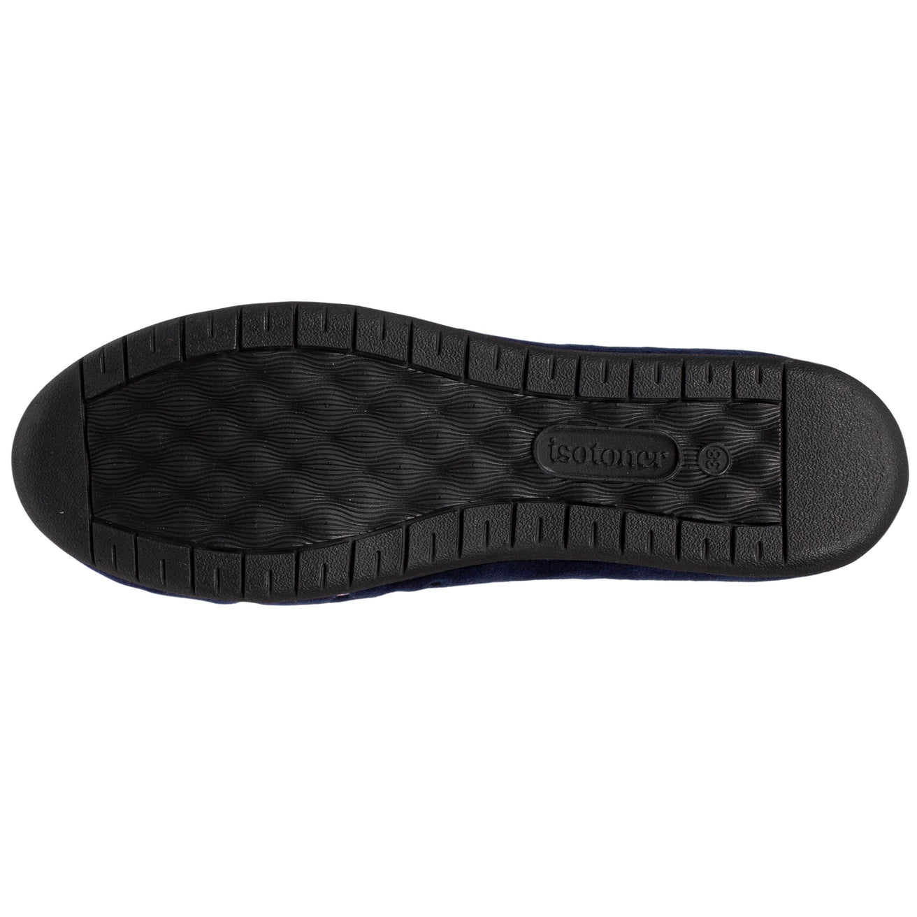 Zapatillas de casa bailarinas Mujer Lunares bordados Marino