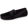 Zapatillas de casa mocasines Hombre Marino chevrón noir/noir Isotoner