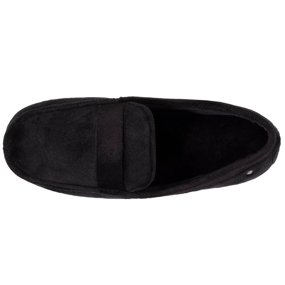 Zapatillas de casa mocasines Hombre algodón orgánico Negro - Isotoner