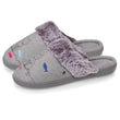 Zapatillas de casa chinelas Mujer Gris gato fantasía