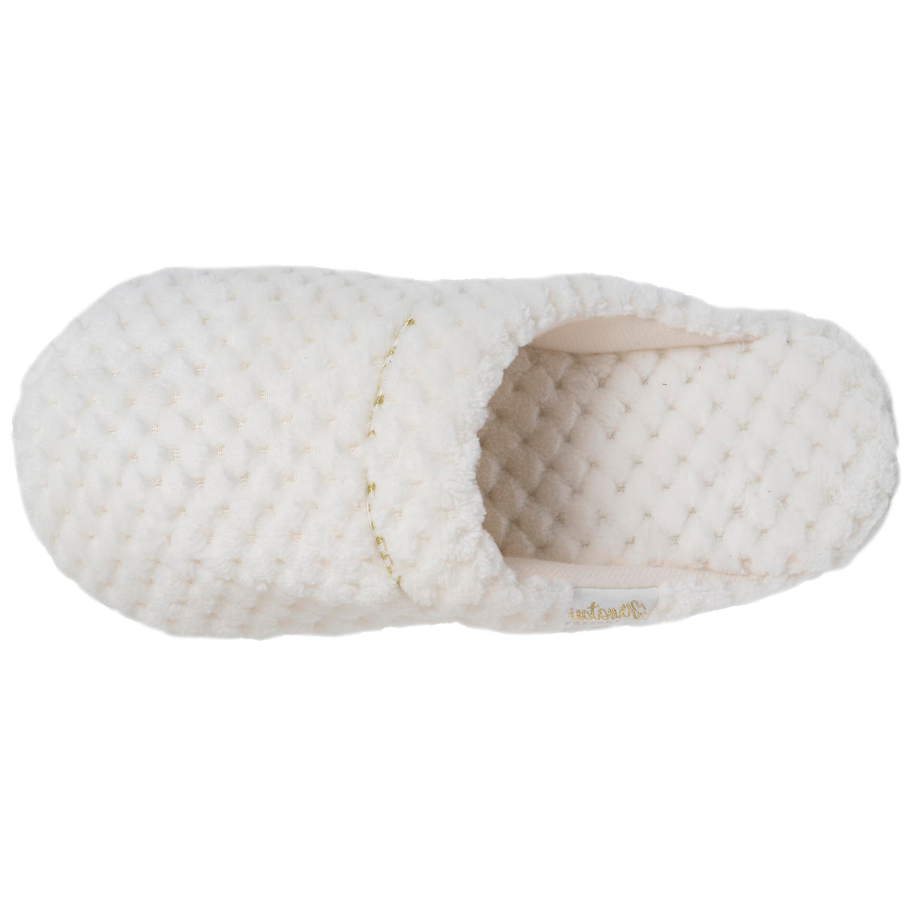 Zapatillas de casa chinelas Mujer textura Marfil