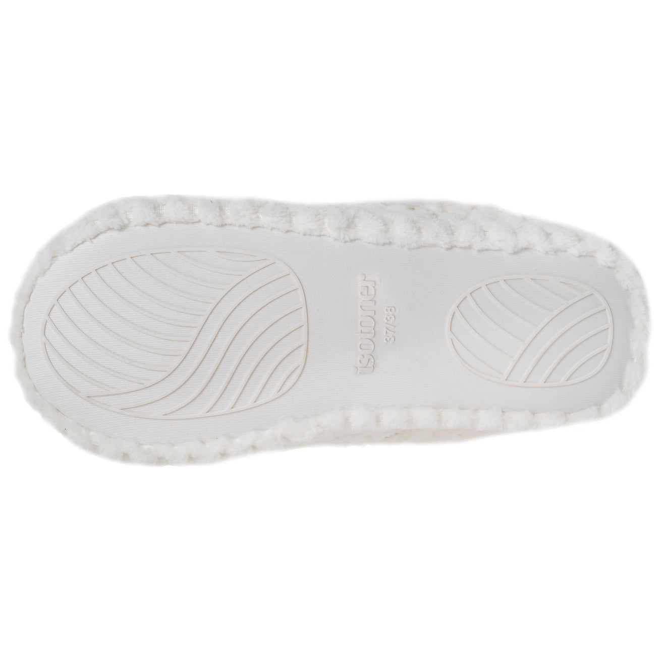 Zapatillas de casa chinelas Mujer textura Marfil