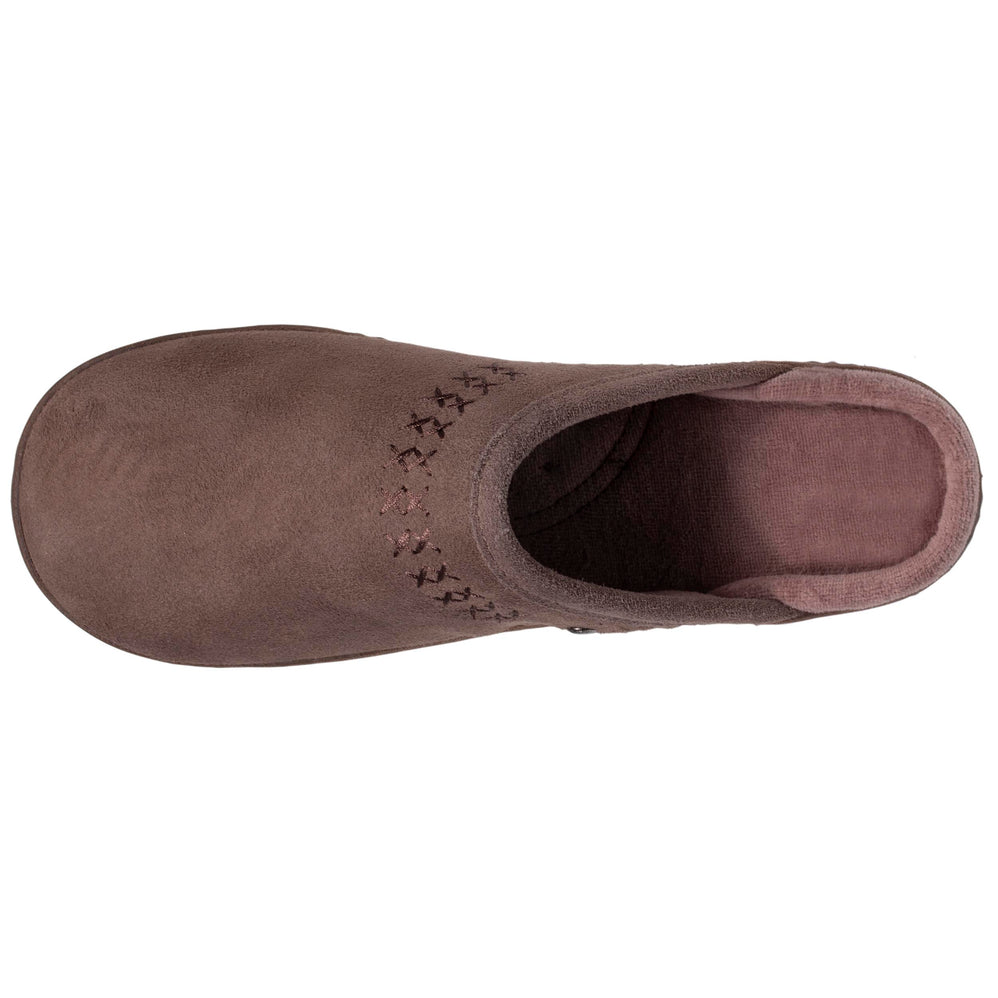 Zapatillas de casa chinelas cuero Mujer Topo - Isotoner
