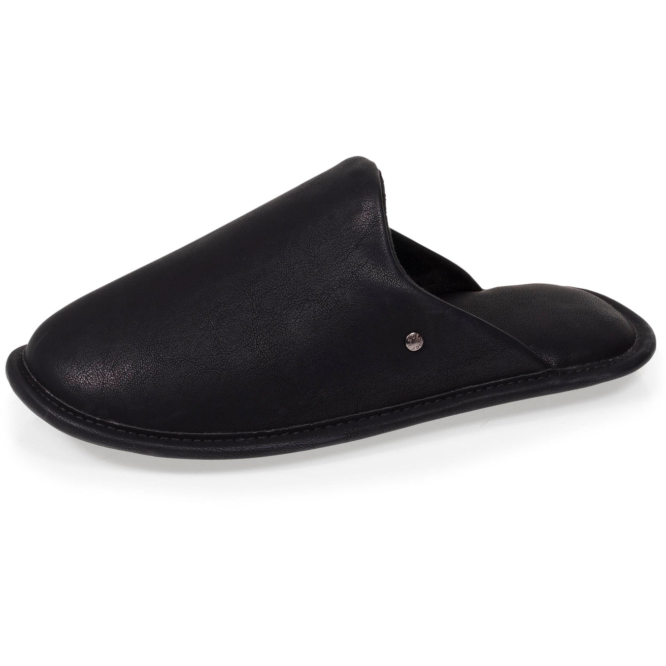 Zapatillas de casa chinelas Hombre cuero sintético Negro