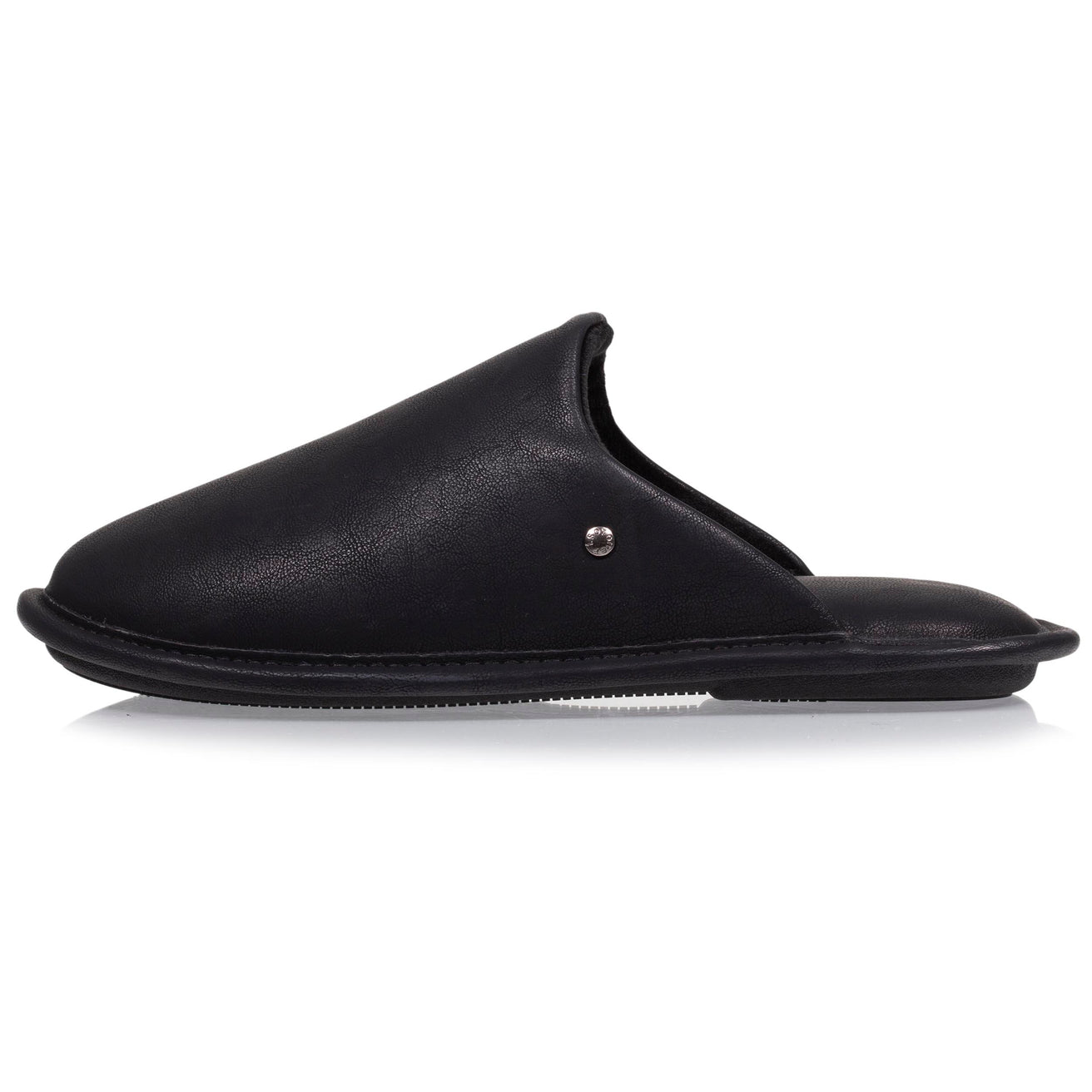 Zapatillas de casa chinelas Hombre cuero sintético Negro