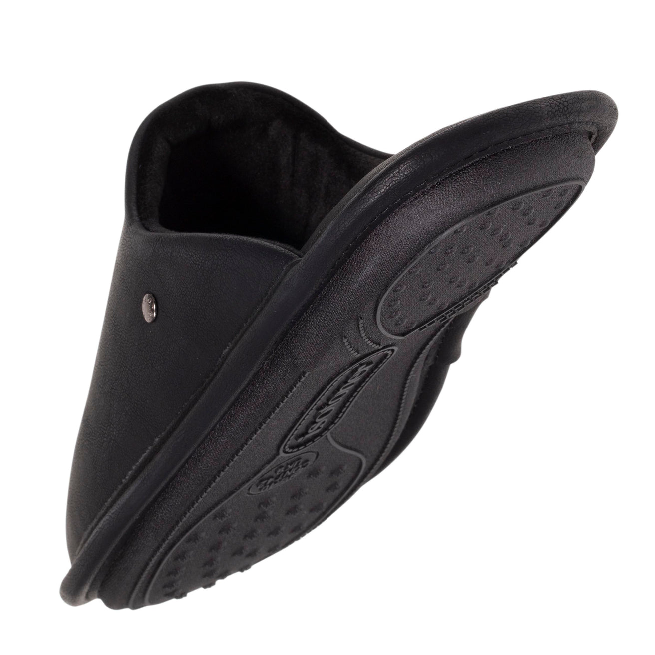 Zapatillas de casa chinelas Hombre cuero sintético Negro