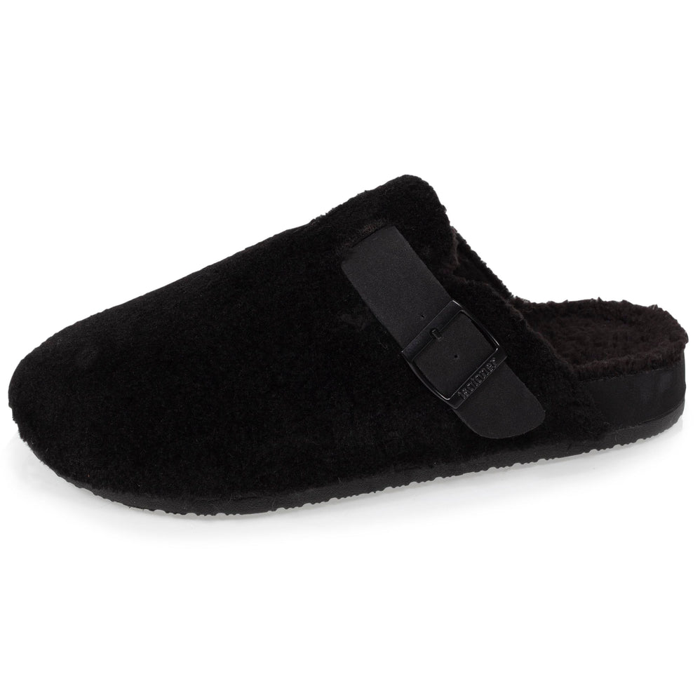 Zapatillas de casa chinelas zuecos Hombre Negro - Isotoner