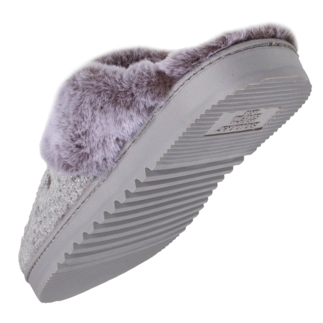 Zapatillas de casa chinelas punto Mujer Gris