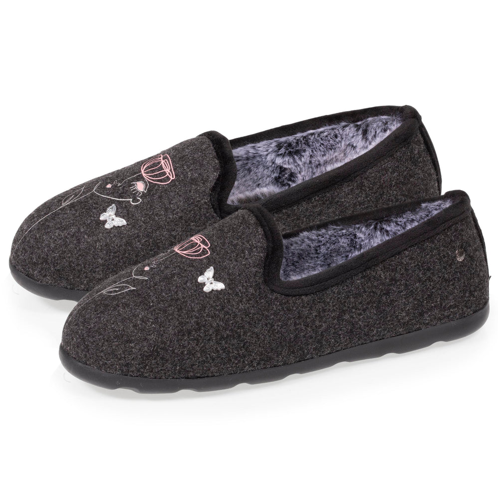 Zapatillas de casa slippers Mujer Gris diseño - Isotoner