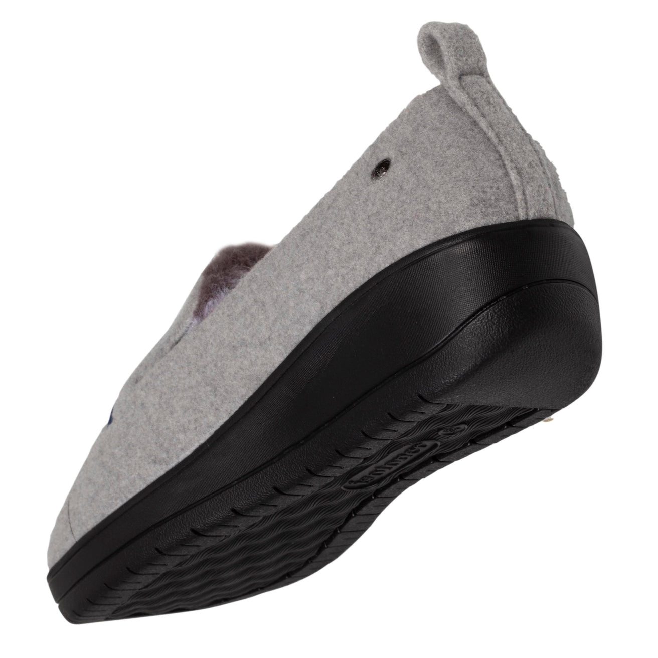 Zapatillas de casa slippers con tacón Mujer Gris fantasía gato