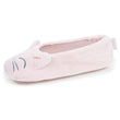Zapatillas de casa Bailarinas Mujer 3D pelo Rosa