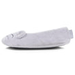 Zapatillas de casa Bailarinas Mujer 3D pelo Gris