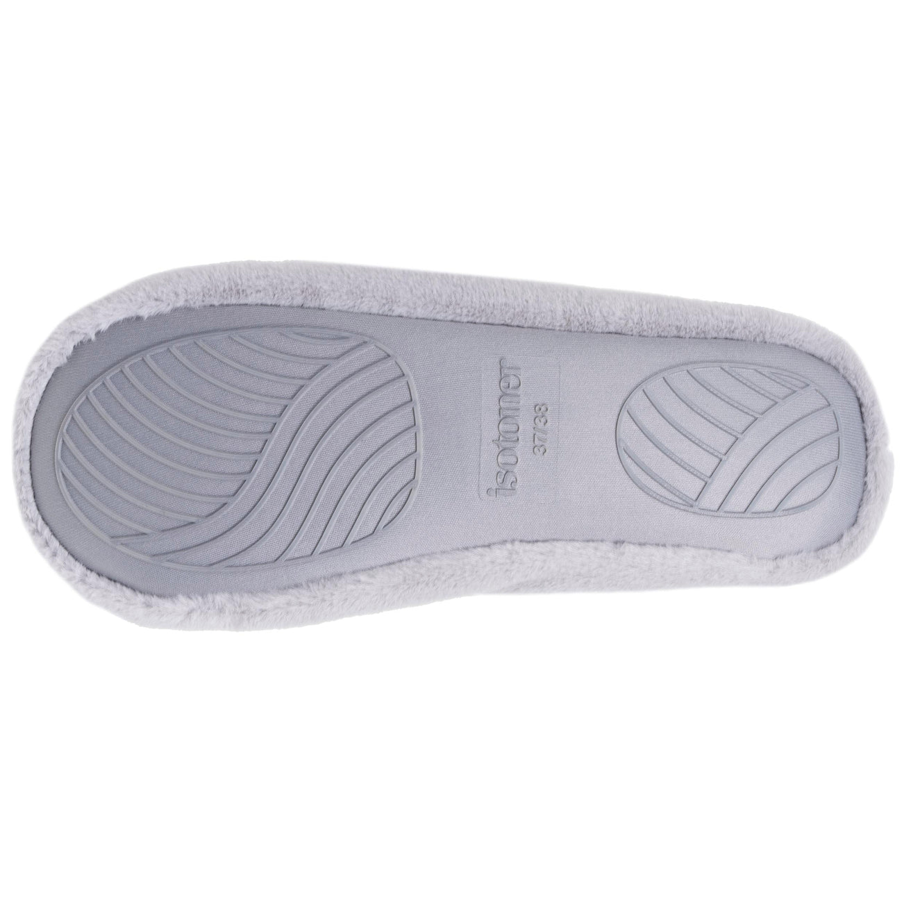 Zapatillas de casa Bailarinas Mujer 3D pelo Gris