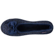 Zapatillas de casa Bailarinas Mujer Leopardo Marino
