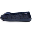 Zapatillas de casa Bailarinas Mujer Leopardo Marino