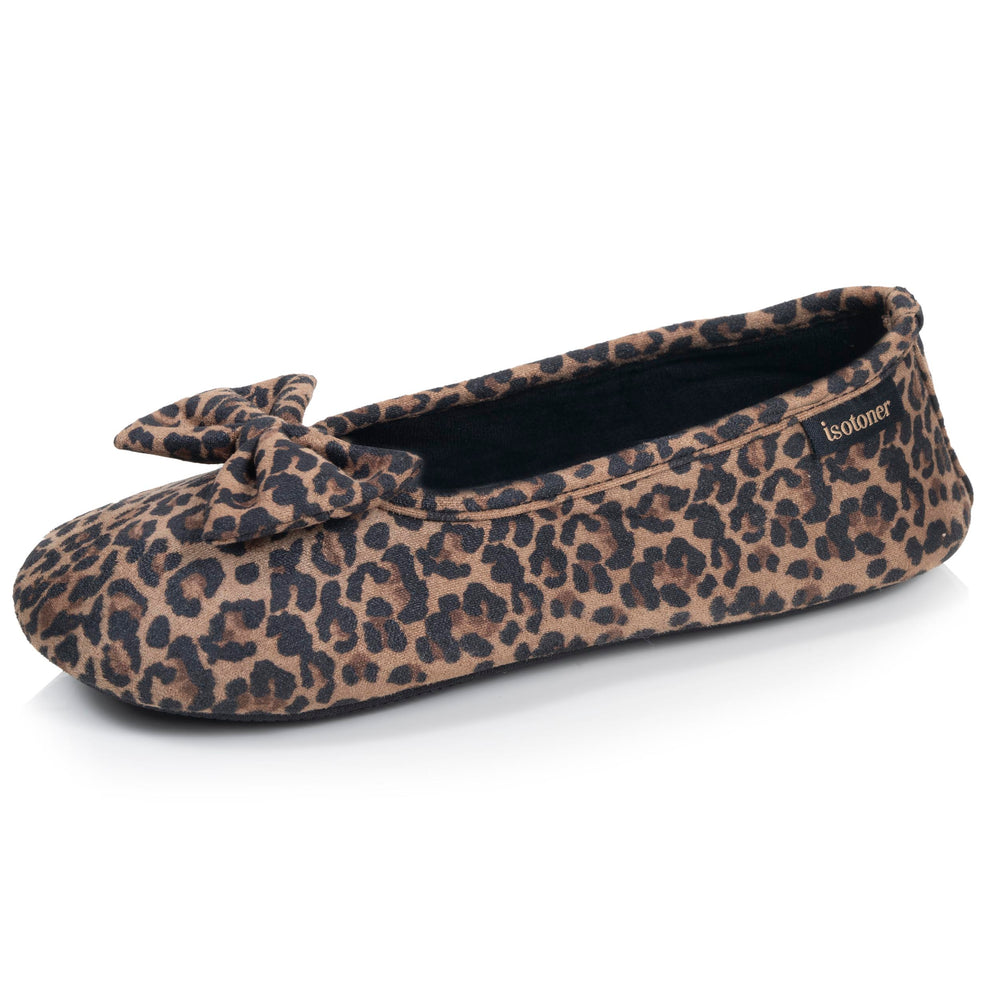 Zapatillas de casa Bailarinas Mujer Leopardo oscuro - Isotoner