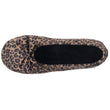 Zapatillas de casa Bailarinas Mujer Leopardo oscuro