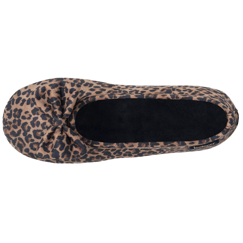 Zapatillas de casa Bailarinas Mujer Leopardo oscuro - Isotoner
