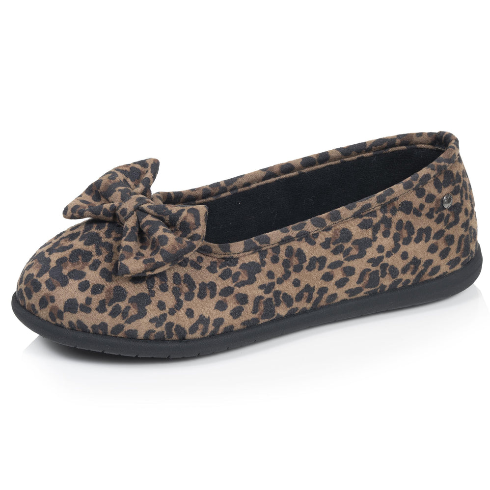 Zapatillas de casa Bailarinas Mujer Leopardo oscuro - Isotoner