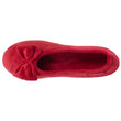Zapatillas de casa Bailarinas Mujer Nudo Rojo