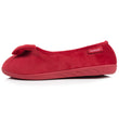 Zapatillas de casa Bailarinas Mujer Nudo Rojo