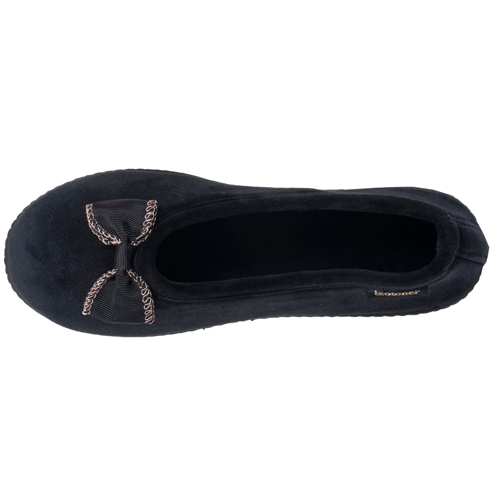 Zapatillas de casa Bailarinas Mujer Negro cadena - Isotoner