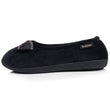 Zapatillas de casa Bailarinas Mujer Negro cadena
