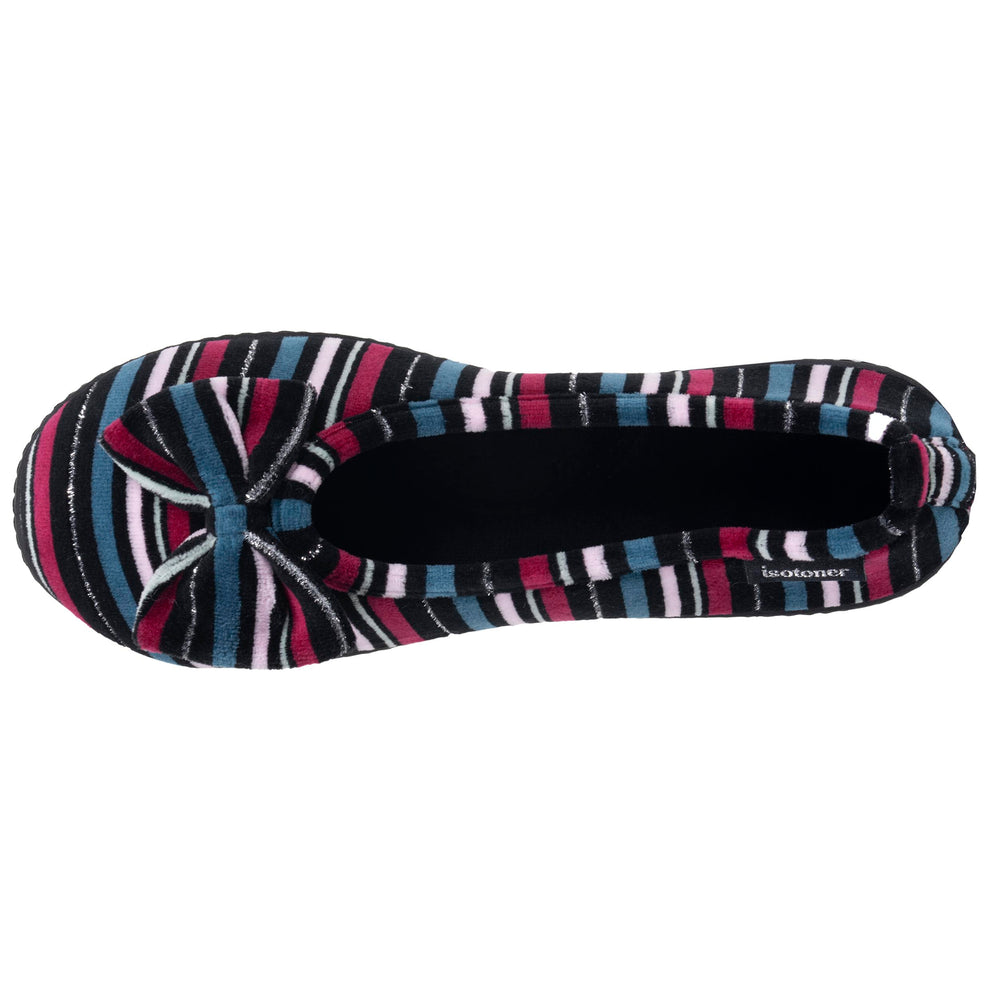 Zapatillas de casa Bailarinas Mujer Rayas pato - Isotoner