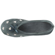 Zapatillas de casa Bailarinas Mujer Gran Lazo Salvia