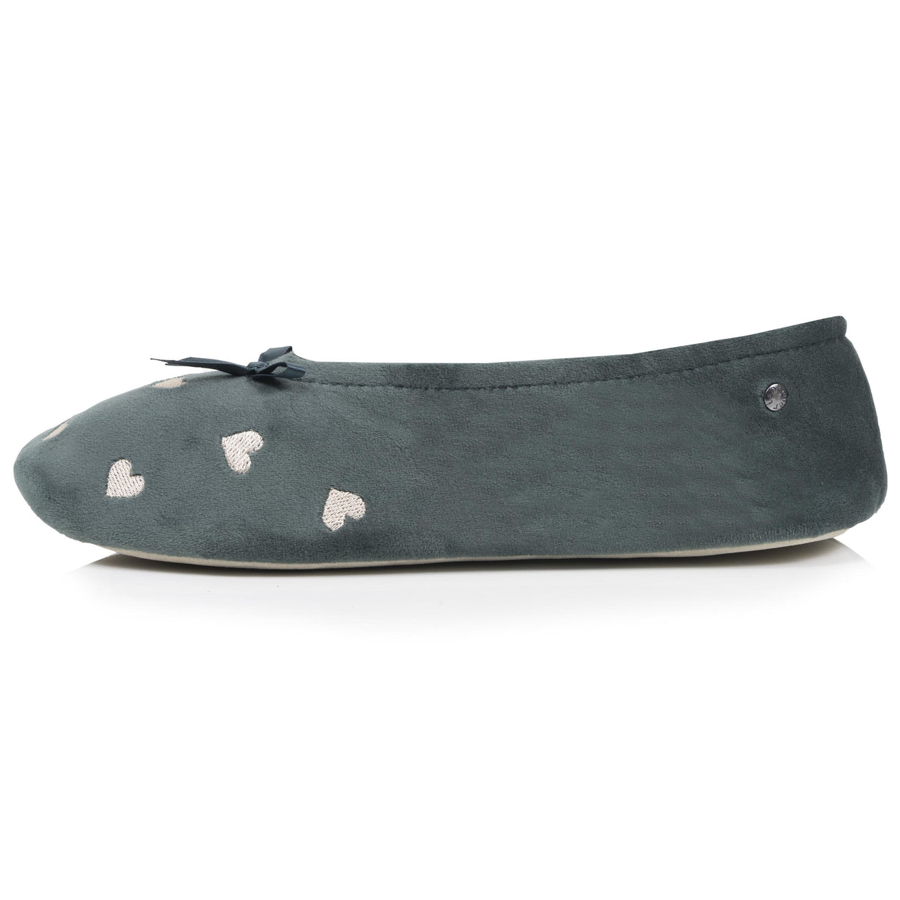 Zapatillas de casa Bailarinas Mujer Gran Lazo Salvia